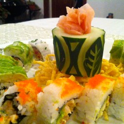 A Sushi-Making Christmas Party