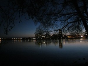 dusk over the Ottawa river
