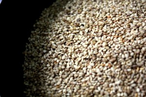 great smells of toasting seeds to come 